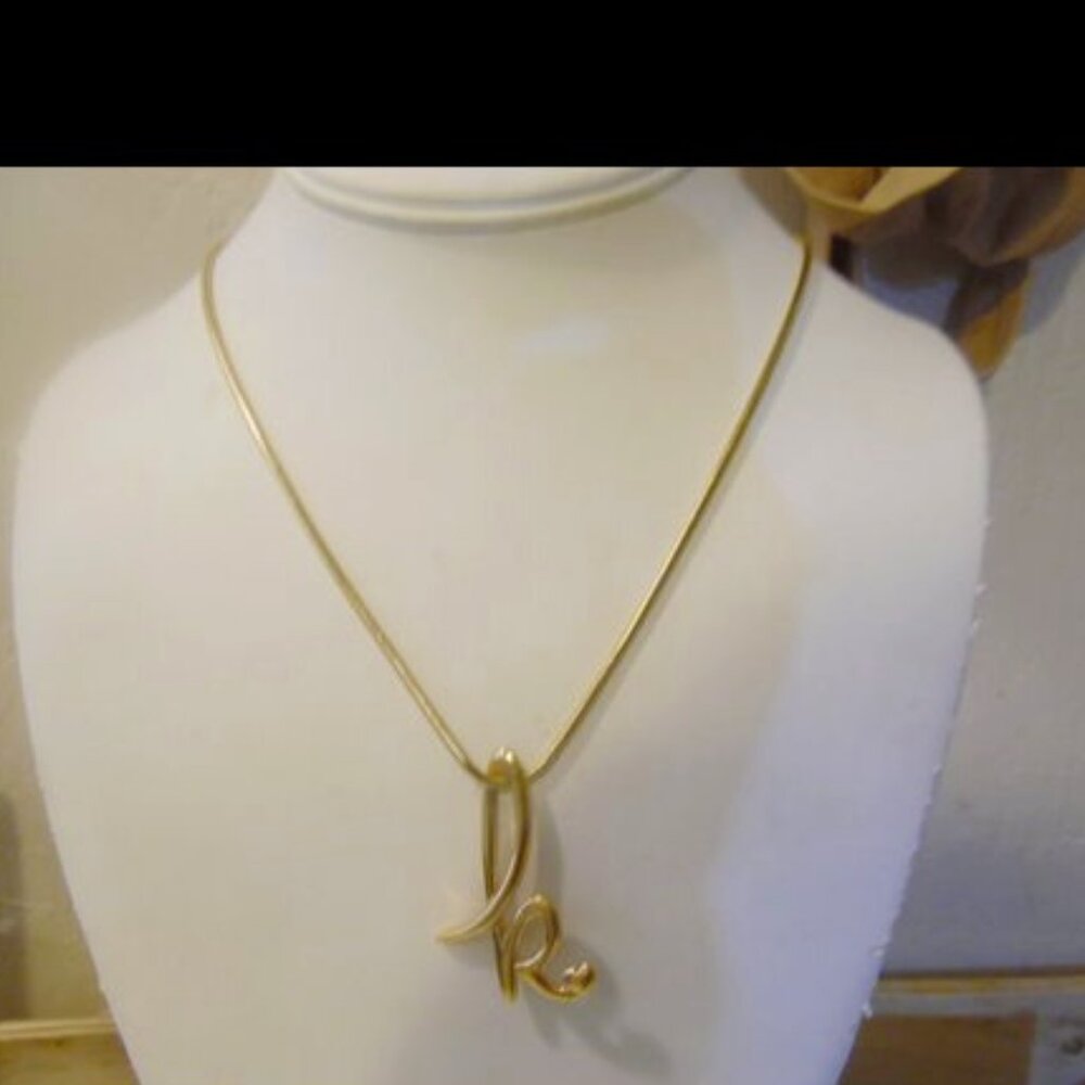 Colleen Lopez Fancy Cursive Script Initial "K" Pe… - image 2